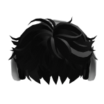 [FREE] Black Messy Cool Hair w/ Headphones