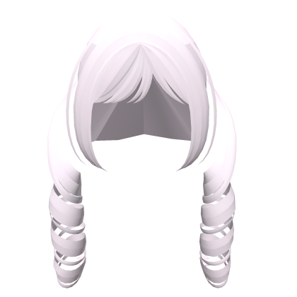 Cute Curly Long Pigtails in Light Pink Roblox item