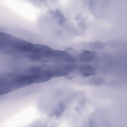 Futuristic Y2K Cloudy Sky Lake Reflection Skybox