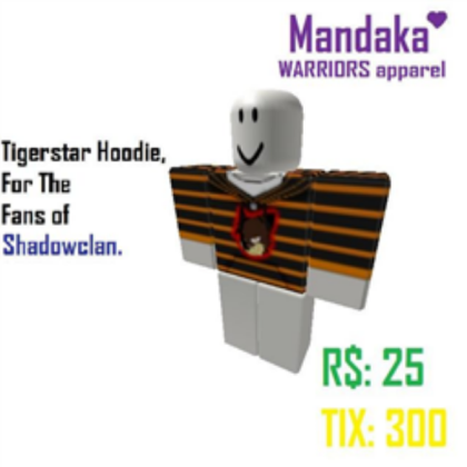 Tigerstar Hoodie Ad Roblox decal