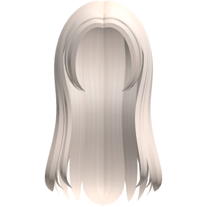 long simple sweet platinum hair Roblox item