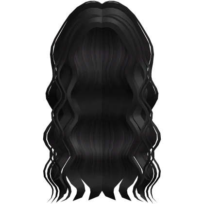 Roblox hair preview for Long Preppy Curly Hair In Black