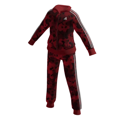 Red adidas tracksuit roblox store