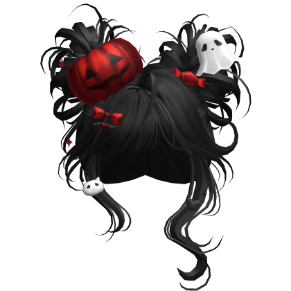 Spooky Halloween Pumpkin Buns  (Black)