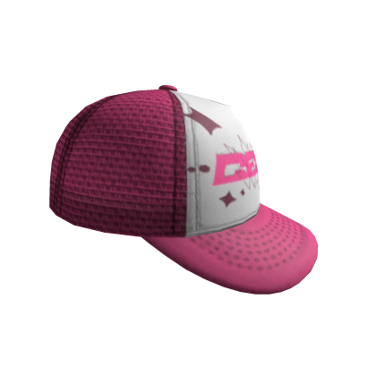 SIDEWAYS GENK[NITE] TRUCKER CAP -- PINK - Roblox