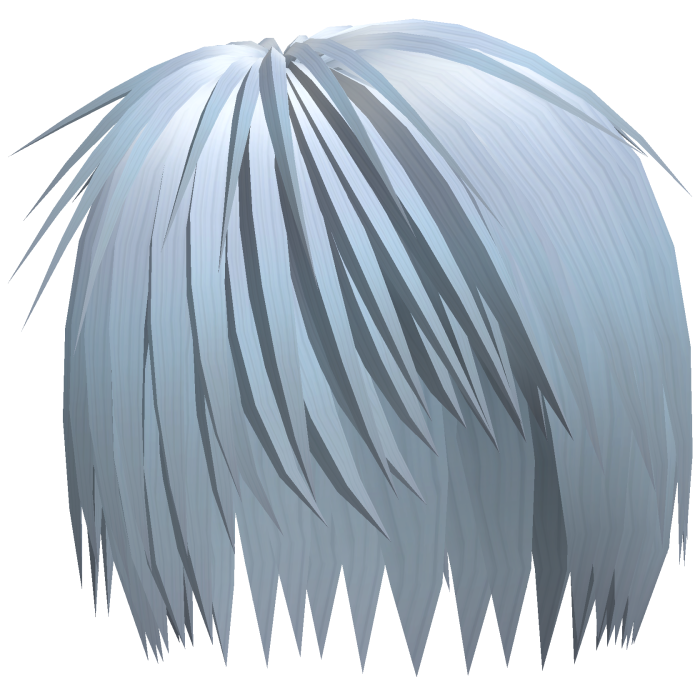 Emo Razor Cut Layered Hair (Sky Blue)