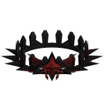 Crimson Vampire Cross Crown
