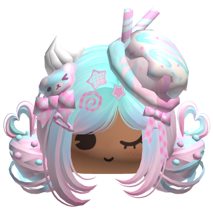 ♡ Ice Cream Girly Buns (Cotton Candy)