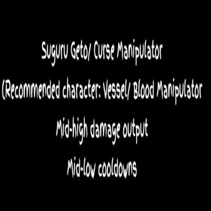 Suguru Geto Moveset Summary, Jujutsu Shenanigans Roblox decal