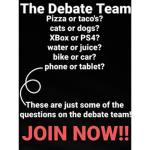 Debate Team Roblox