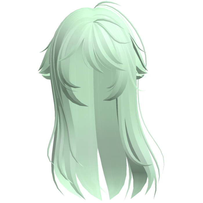 Green Shy Moe Cat Girl Windy Whispy Hair