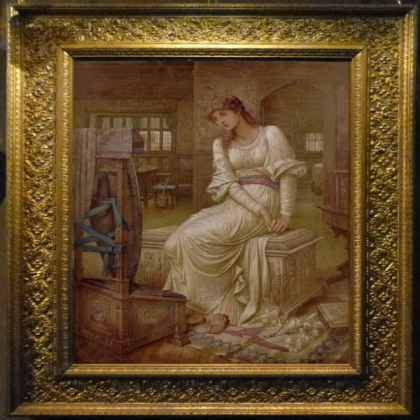 Woman Sitting Victorian Style Painting Roblox decal