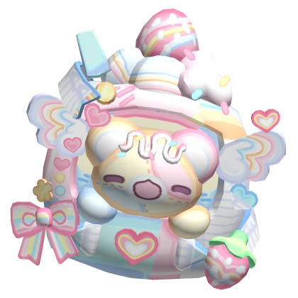 ♡pink_bear♡ pastel decora kawaii kandi tamagotchi bear toy | Roblox Item