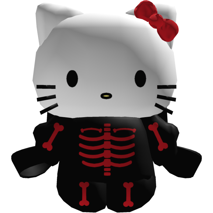 Cute Cat Kitty Halloween Skeleton Backpack 3.0