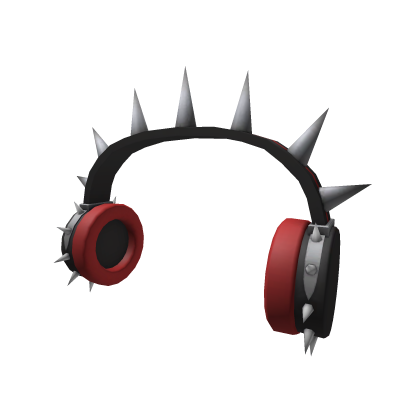 Red Punk Rock Headphones