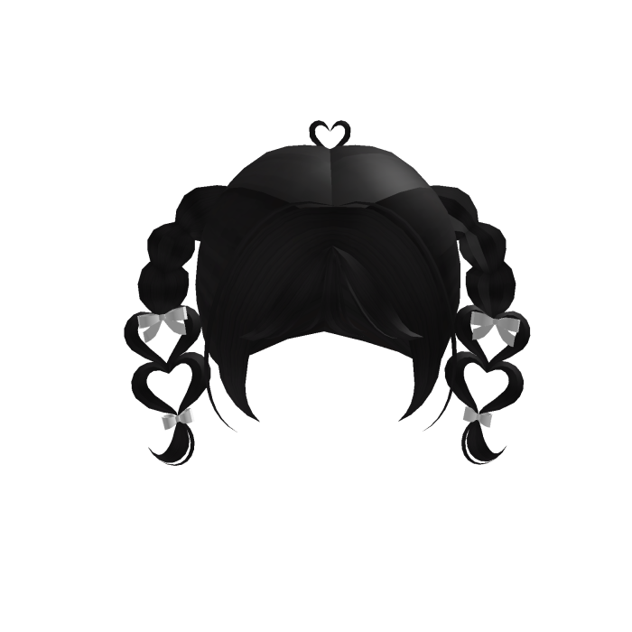 Heart Twintails Black 