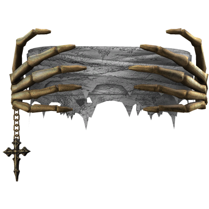 Gold Dirty Eye Bandage w/ Skeleton Hands