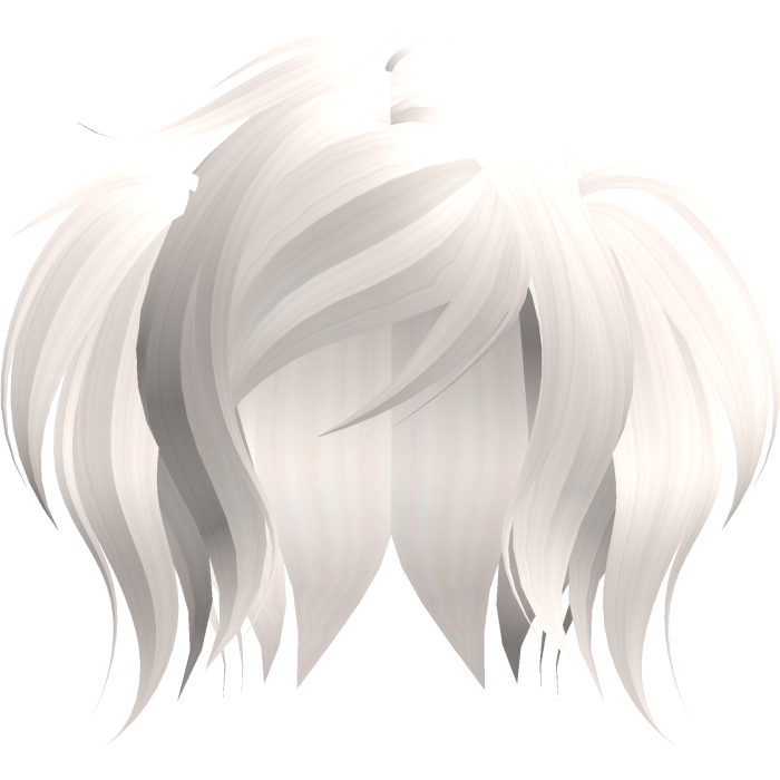 cute emo short fluffy moe pigtails in beige