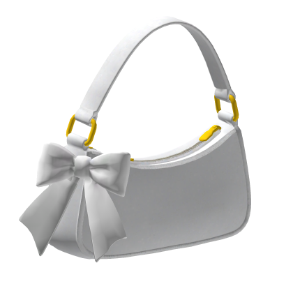 🎀 Cute White Bow Bag