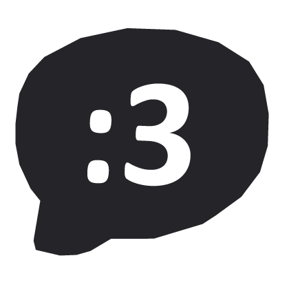 3D Effect - :3 Speech Bubble