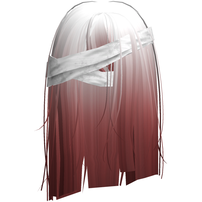 Horror White Red Short Hair w White Bandages