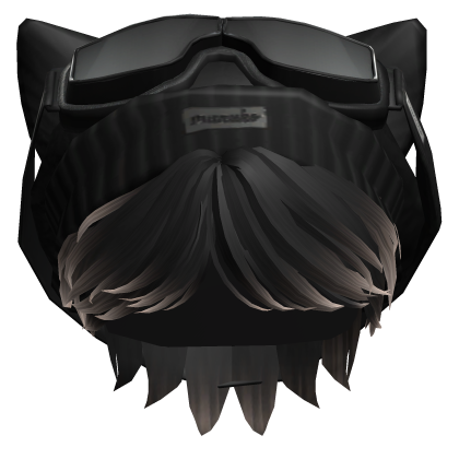 Parted Boy Hair w/ Beanie & Goggles(Black&Blonde) Roblox item