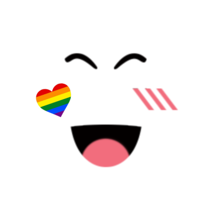 Pride Awareness Happy Face! Roblox decal