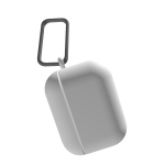 White RoPods Case Keychain