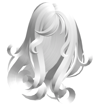 Windy Cute Swirly Hair (White) Roblox item