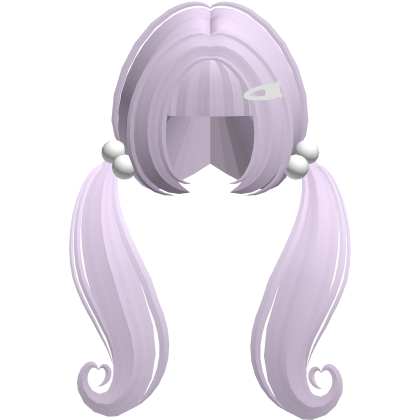 ♡ adorable moe wavy long cute  pigtails (violet)