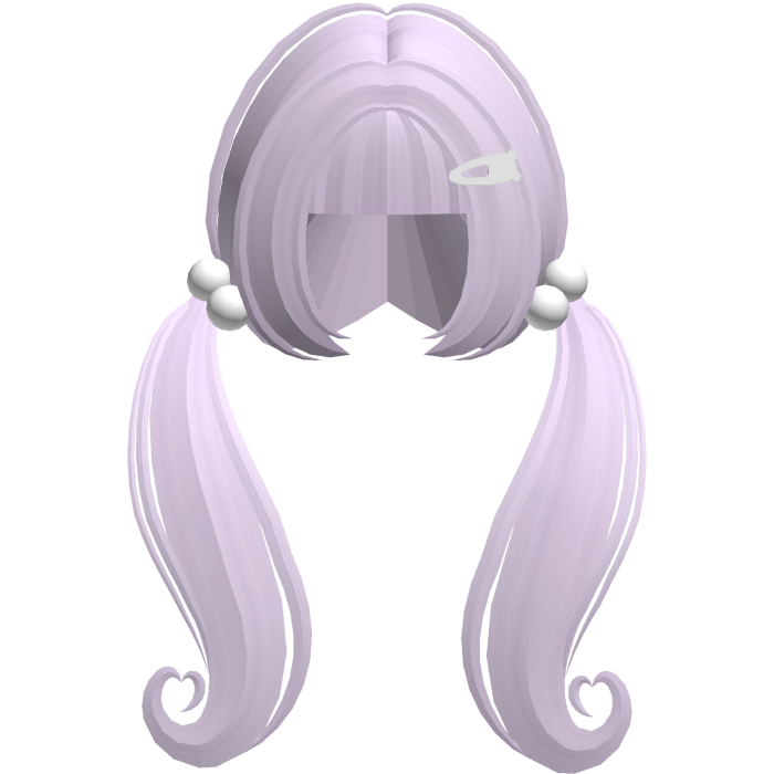♡ adorable moe wavy long cute  pigtails (violet)