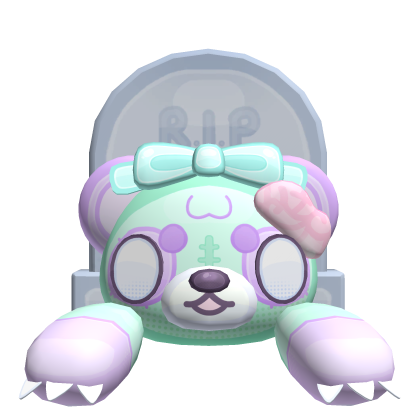 ♡ halloween decora pastel goth zombie tomb bear Roblox item