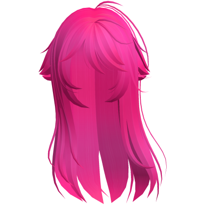 Hot Pink Shy Moe Cat Girl Windy Whispy Hair