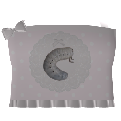 worm graphic tank top