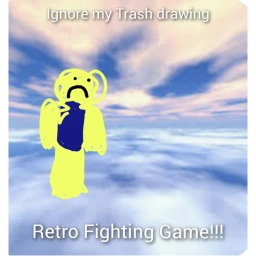 Retro fighting game icon