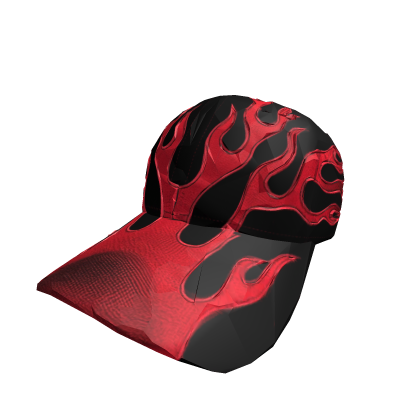Red Y2K Flame Cap Roblox item