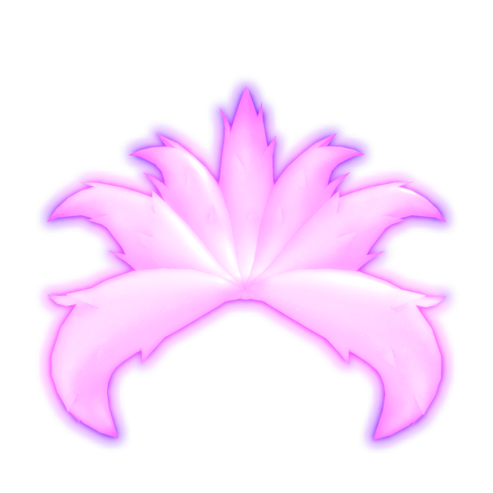 Purple Glowing Seven Flame Kitsune Tails