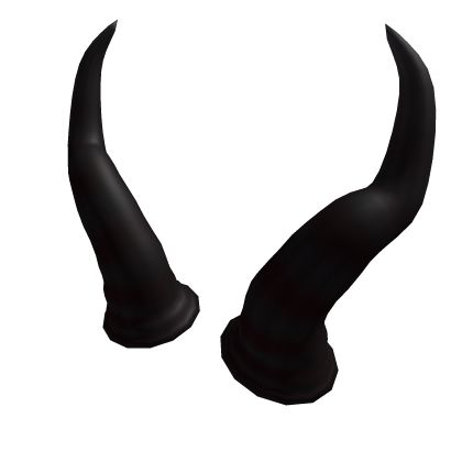 Black Ribbed Devil Horns