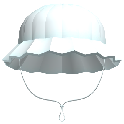 cute ruffled bucket hat in blue
