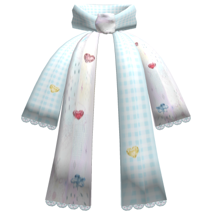 Blue Layered Lace Ruffle Scarf Collar 3.0
