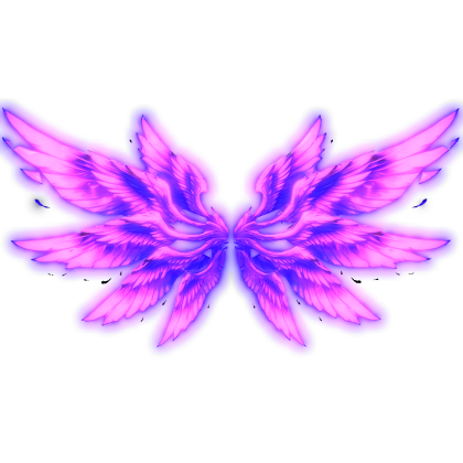 Glowing Purple Angel Seraphim Wings (Emissive)