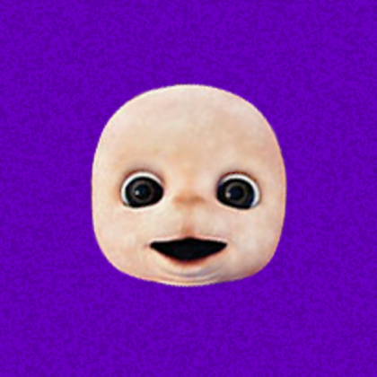 Teletubbies Face And Wool Purple Roblox decal