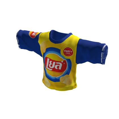 Yay Over Size Color Yellow Mix Blue Made in Thai thumbnail