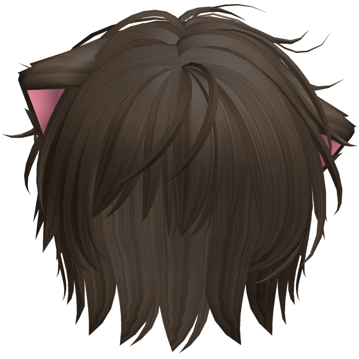 Catboy Anime Cat Ear Halloween Hair in Brown
