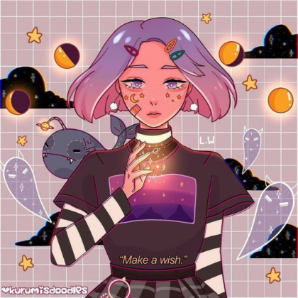 Aesthetic Cartoon Girl Roblox decal