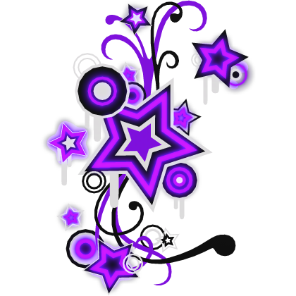 Emissive Purple Scene Star Frutiger Metro Backdrop