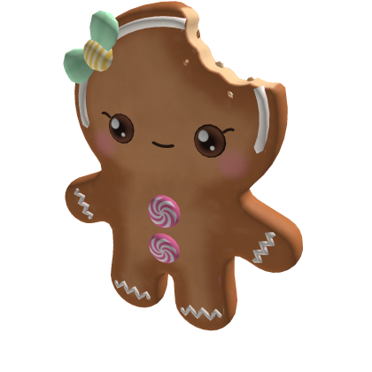 Bitten Gingerbread Cookie