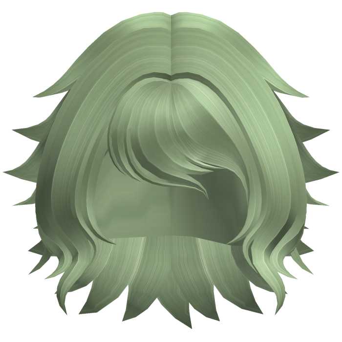 Messy Fluffy Bob Hair (Matcha)