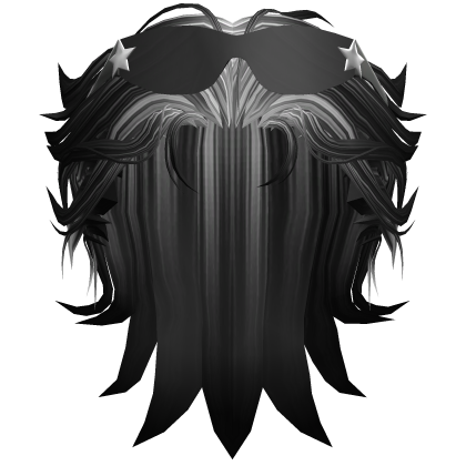 Anime Slicked Hair w/ Y2K Sunglasses - Black&White Roblox item