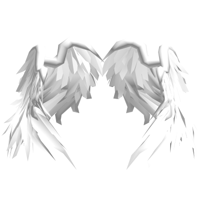 (Glowing) White Holy Angelic Heaven Wings Waist  Roblox item